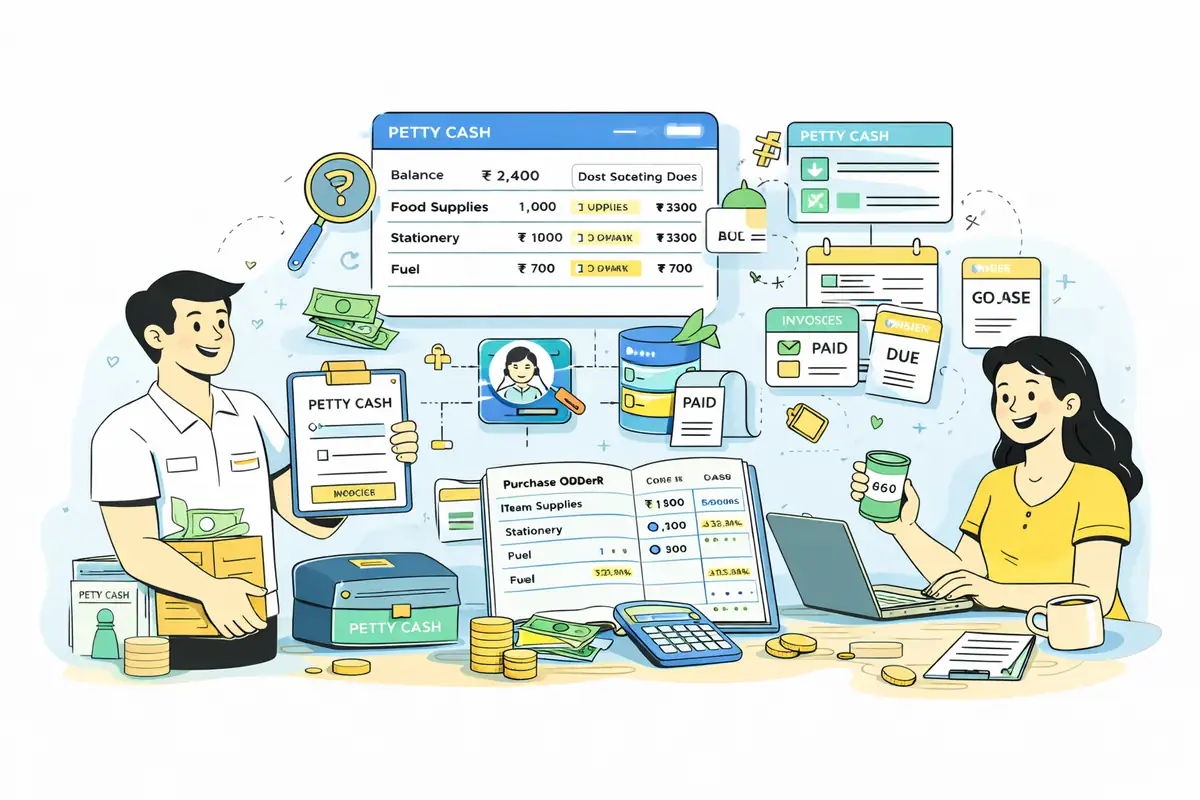 Salon Supplier, Petty Cash, Purchase Order Management System Software